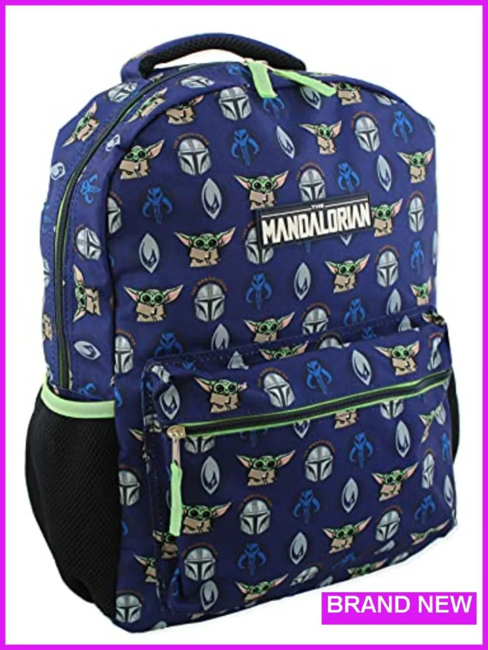 16 Inch Backpack with Mandalorian and Baby Yoda, Daypack, School Backpack